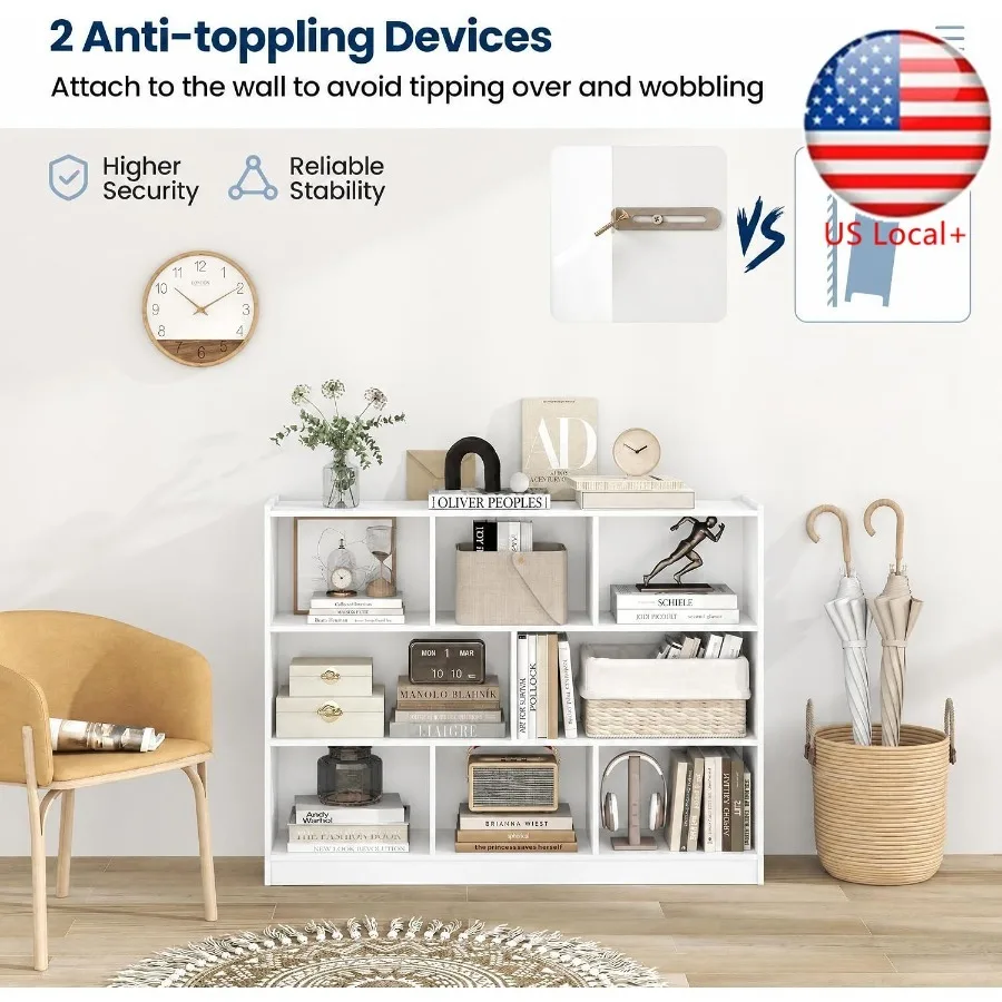 Storage - 8-Cube Bookcase for living room, study,