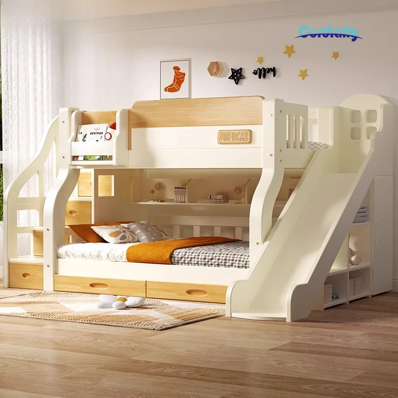 Loft Double Bed With Stairs Fr - огляд і ціна King Size Bed Frame With Storage Drawers