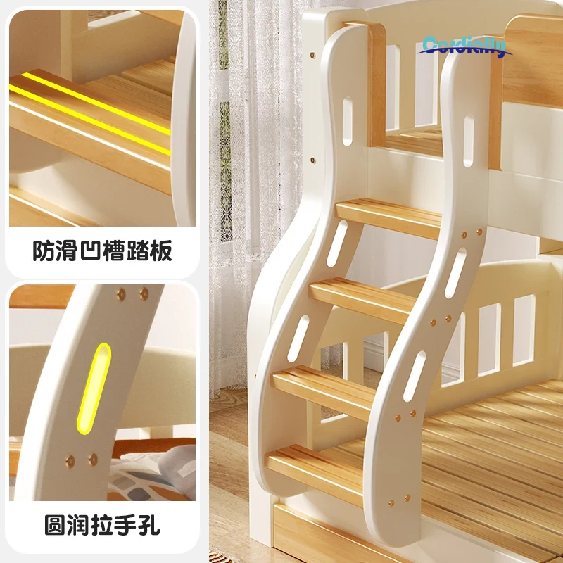 Loft Double Bed With Stairs Fr - огляд і ціна King Size Bed Frame With Storage Drawers