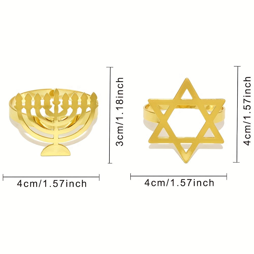 6Pcs Hanukkah Menorah Napkin R - огляд і ціна Tables