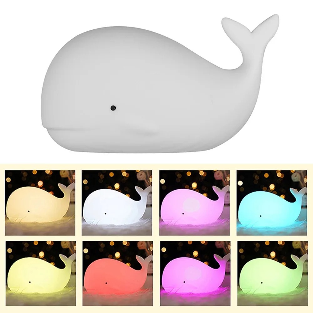 LED Night Light Cute Whale Car - огляд і ціна Floating Nightstand With Led Light
