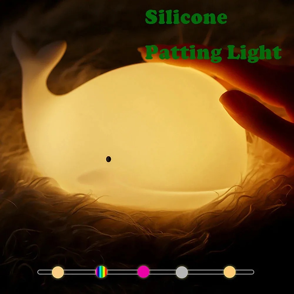 LED Night Light Cute Whale Car - огляд і ціна Floating Nightstand With Led Light