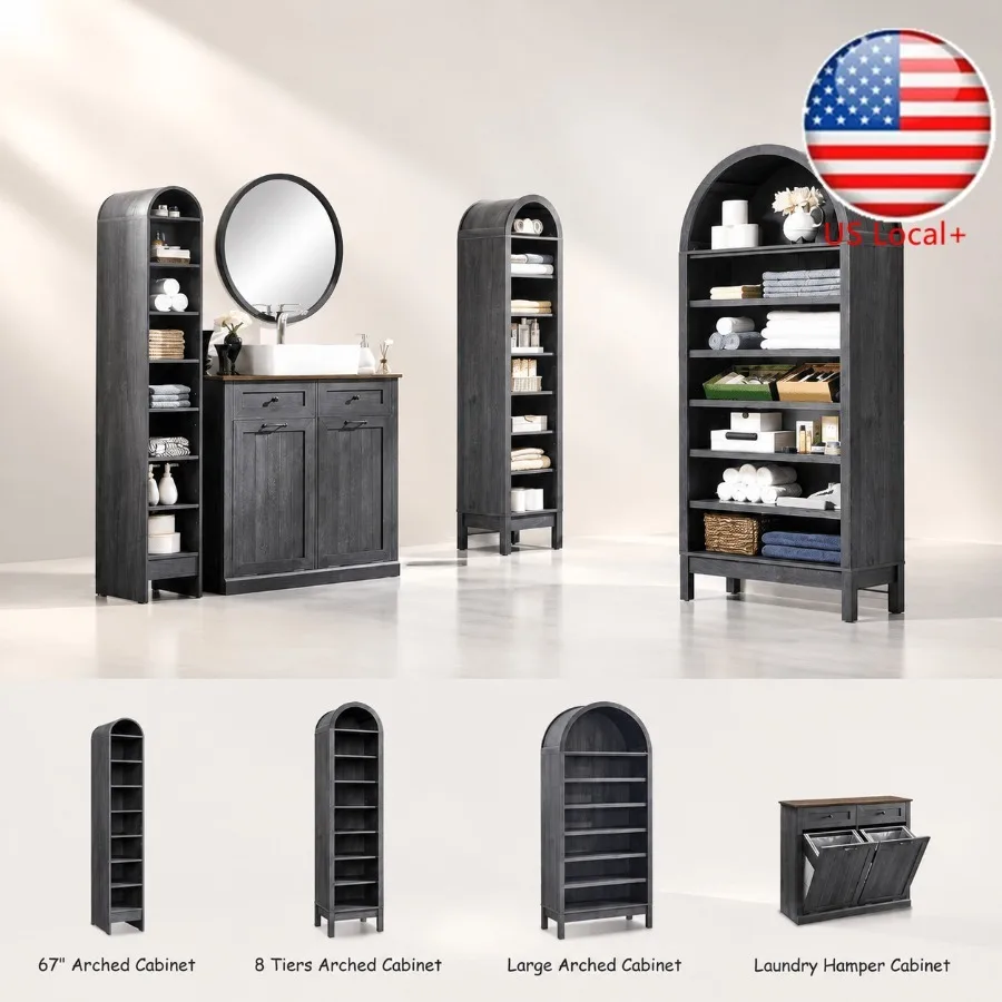 67 Tall Arched Bathroom Storag - огляд і ціна Storage