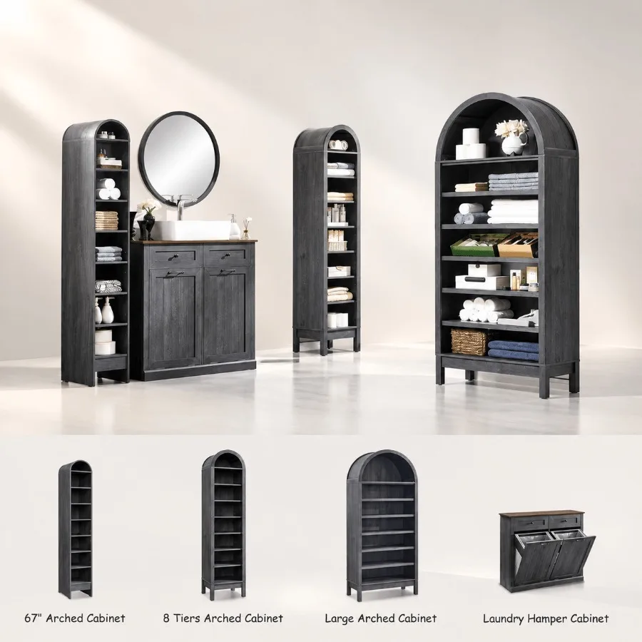 67 Tall Arched Bathroom Storag - огляд і ціна Storage