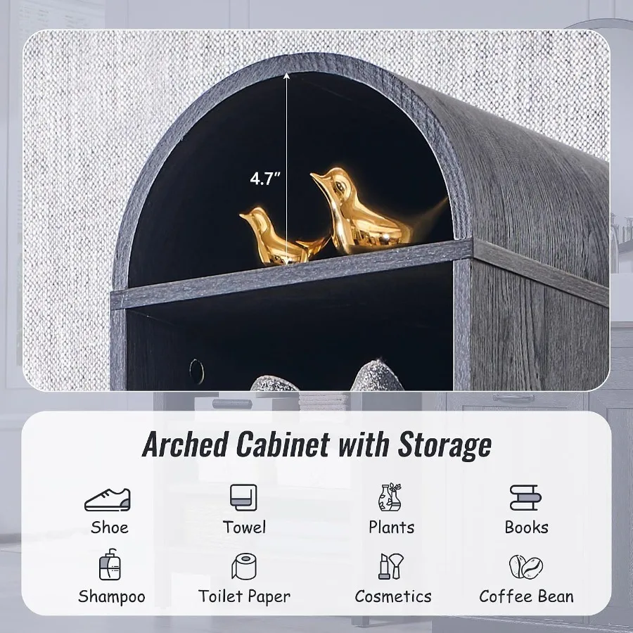 67 Tall Arched Bathroom Storag - огляд і ціна Storage