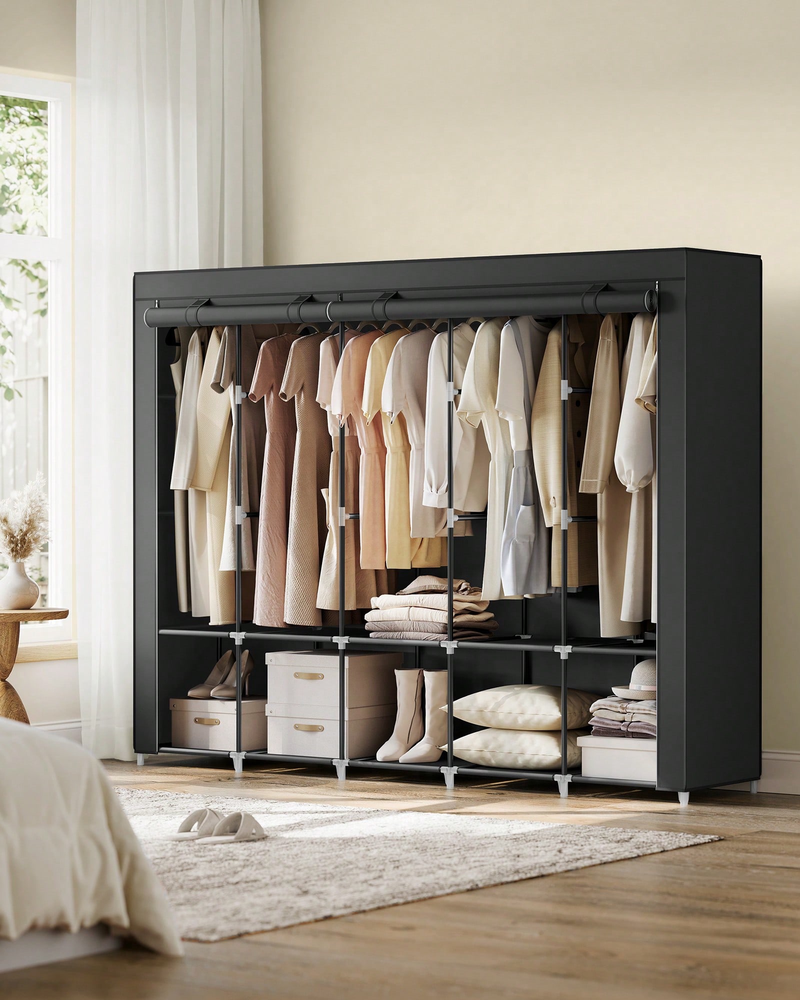 83 Inch Extra Large Portable C - огляд і ціна Wardrobe Closet Portable Fabric Cover