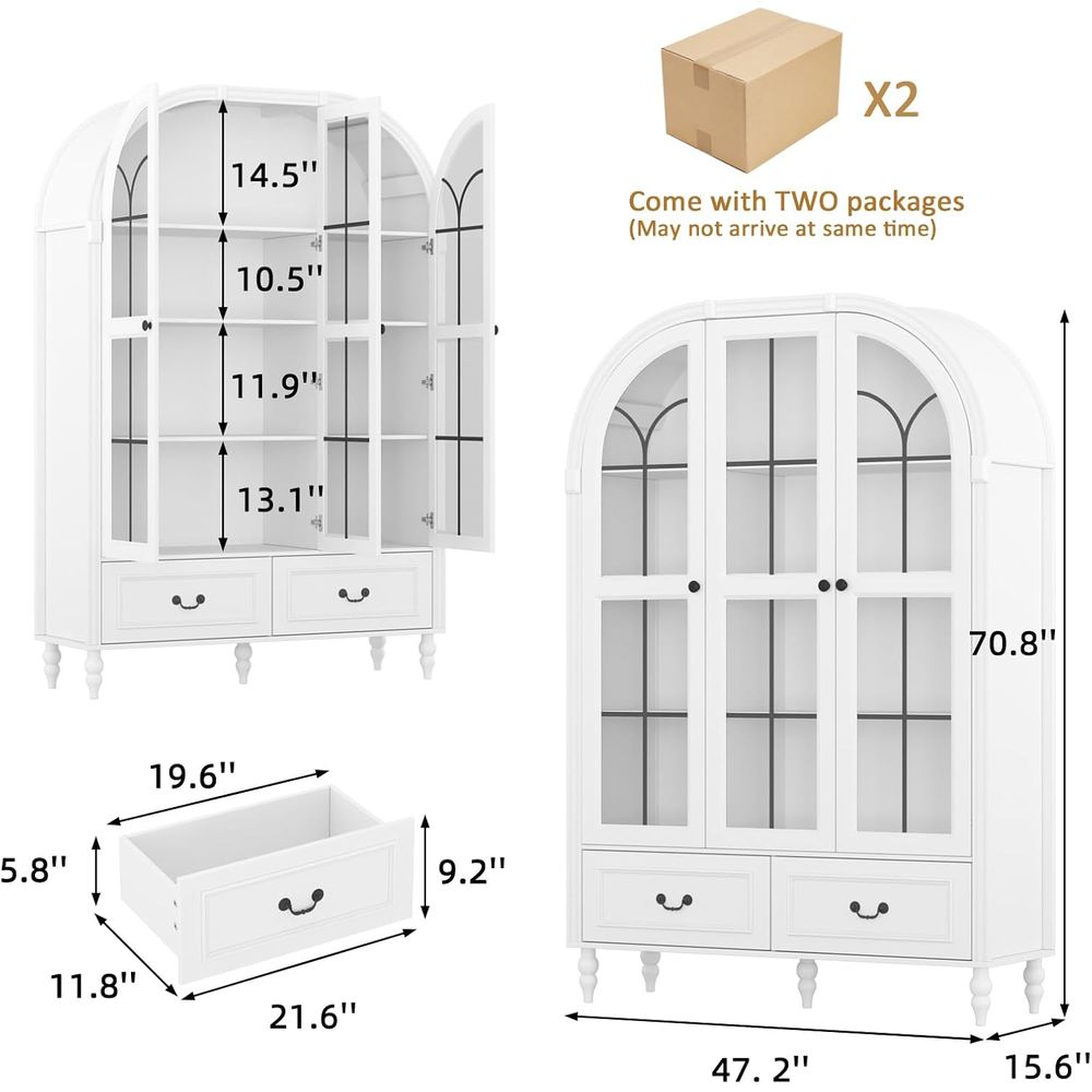 70.8'' Tall Arched Kitchen Pan - огляд і ціна Storage