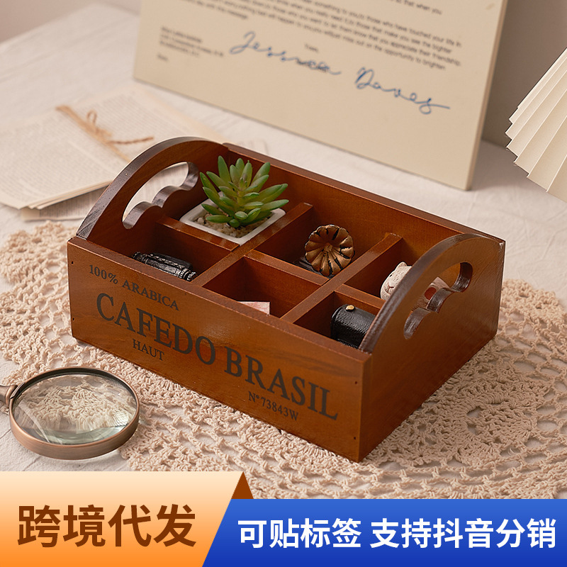 Zakka retro wooden portable si - огляд і ціна Storage
