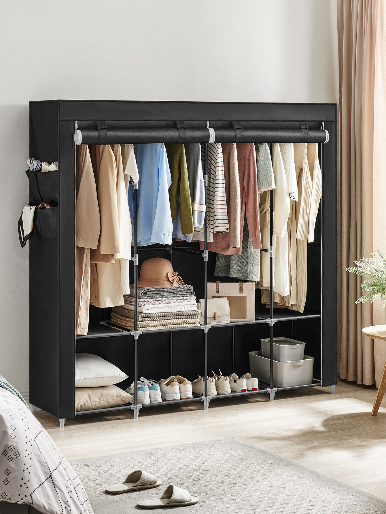 Portable Closet, Wardrobe Clos - огляд і ціна Wardrobe Closet Portable Fabric Cover