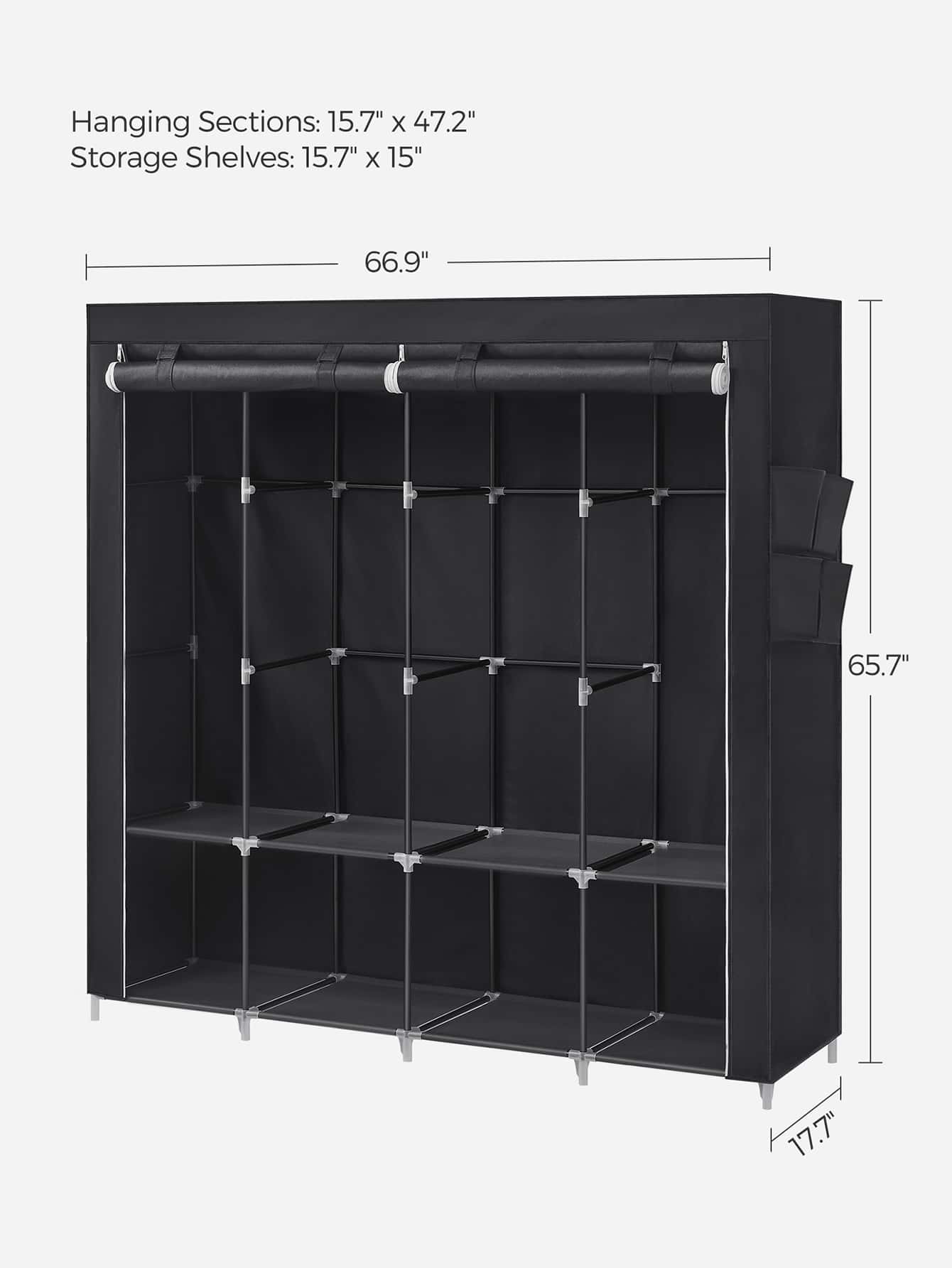 Portable Closet, Wardrobe Clos - огляд і ціна Wardrobe Closet Portable Fabric Cover