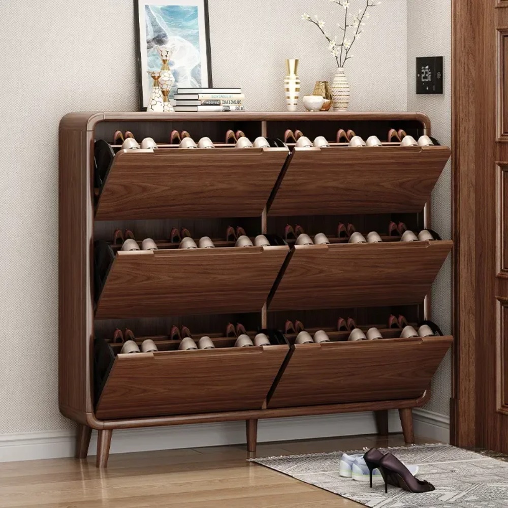 Slim Flip Door Shoe Cabinet Ru - огляд і ціна Shoe Rack Cabinet Narrow Entryway