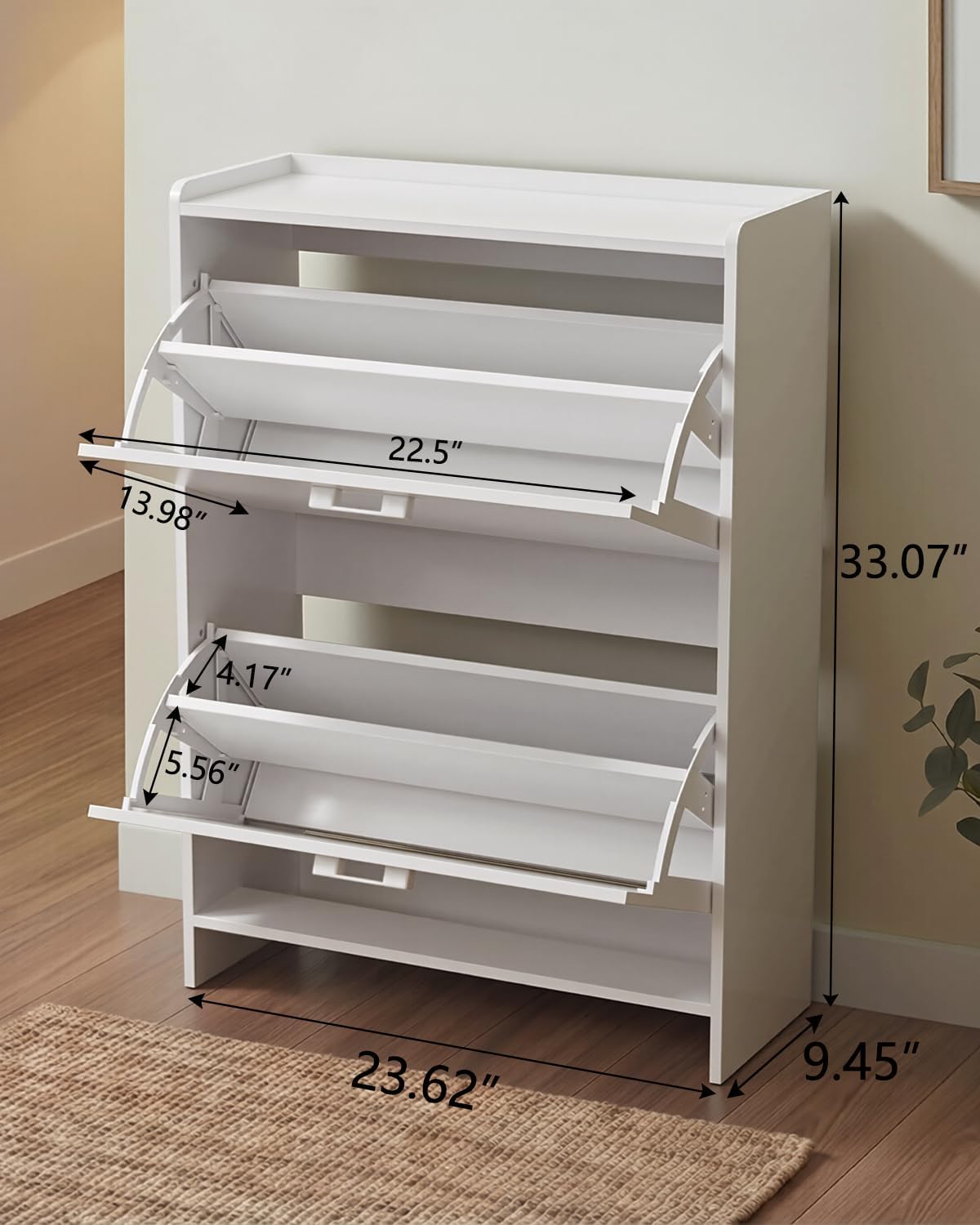 #Narrow Shoe Cabinet with 2 Fl - огляд і ціна Shoe Rack Cabinet Narrow Entryway