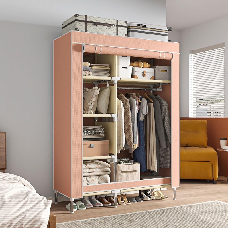 Portable Wardrobe, Freestandin - огляд і ціна Wardrobe Closet Portable Fabric Cover
