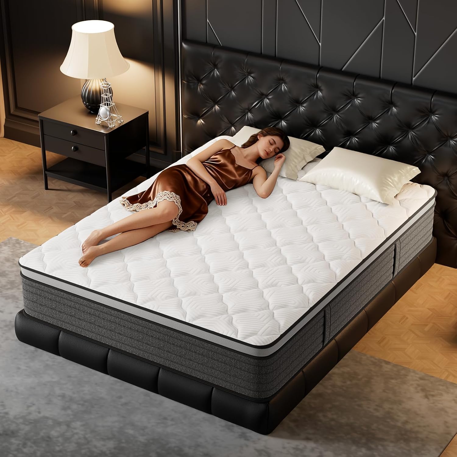 Queen Mattress 12 Inch Hybrid  - огляд і ціна Memory Foam Mattress In A Box Queen