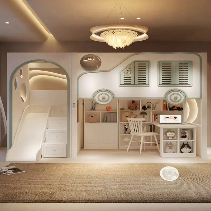 New Design Kids Luxury Bunk Be - огляд і ціна Bunk Bed With Stairs And Slide