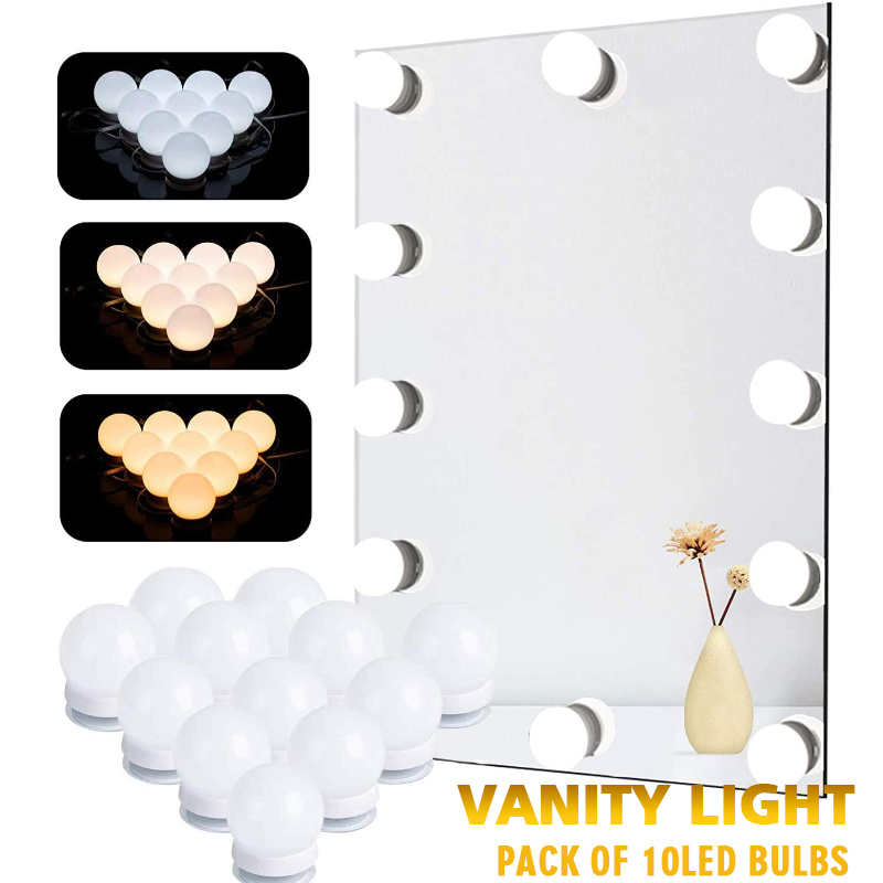 LED Makeup Mirror Light Bulbs  - огляд і ціна Dressing Table Vanity With Lighted Mirror