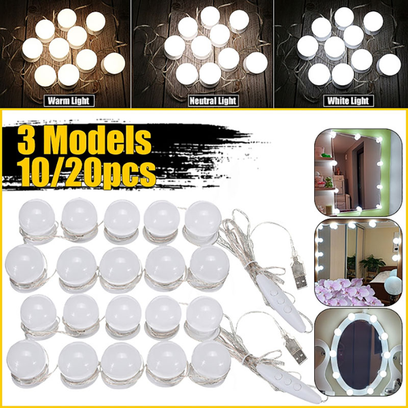 LED Makeup Mirror Light Bulbs  - огляд і ціна Dressing Table Vanity With Lighted Mirror