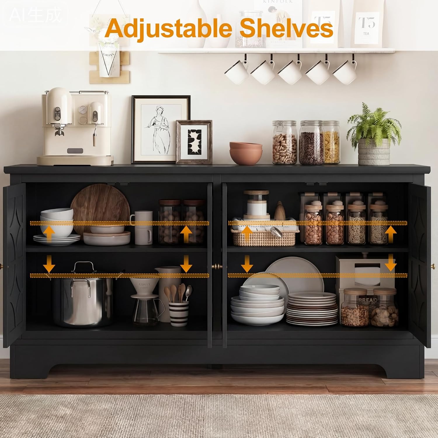 Sideboard Buffet Cabinet with  - огляд і ціна Tables
