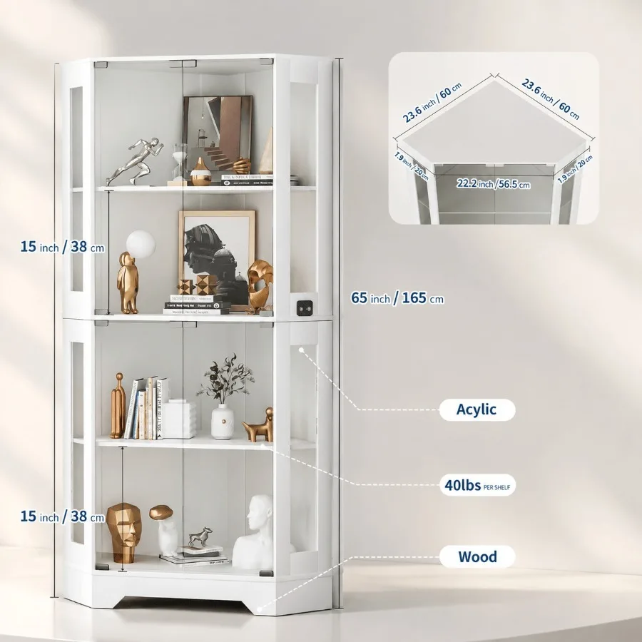 65 White Corner Collectible Cu - огляд і ціна Storage