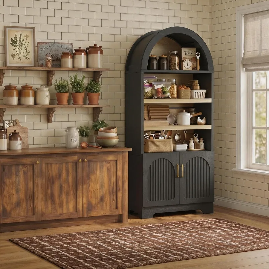 71 Tall Arched Kitchen Pantry  - огляд і ціна Storage