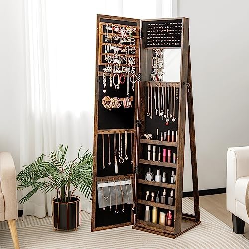 Jewelry Armoire with Full Leng - огляд і ціна Full Length Mirror Jewelry Armoire