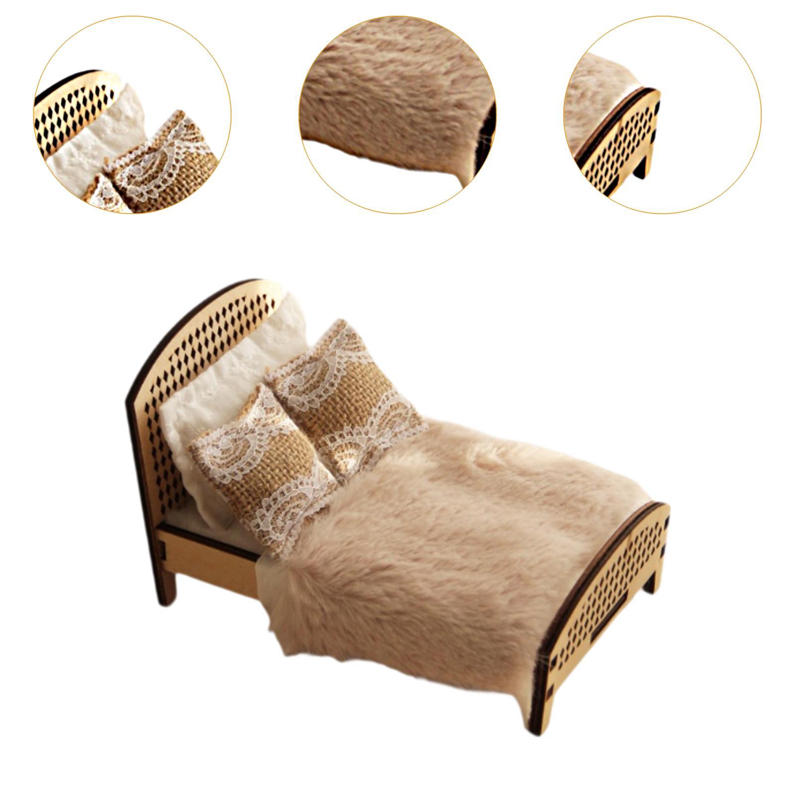 1:12 Scale Dollhouse Double Be - огляд і ціна Bedroom Furniture