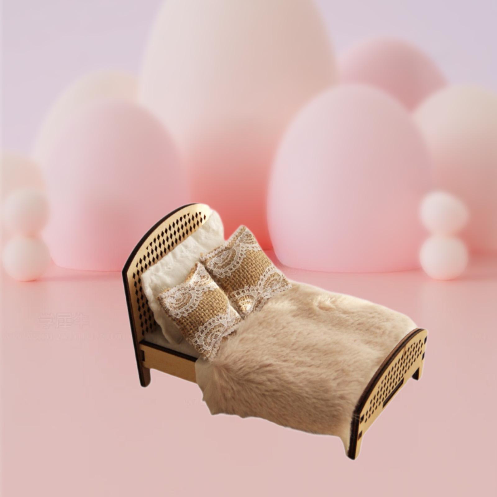 1:12 Scale Dollhouse Double Be - огляд і ціна Bedroom Furniture