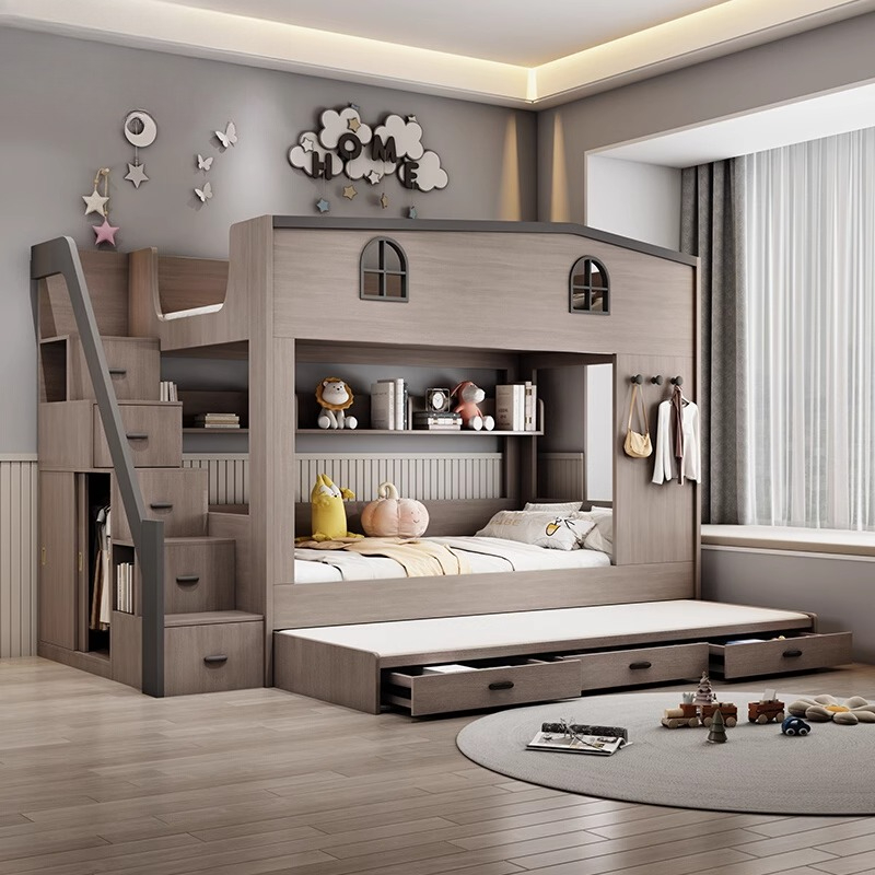 Nordic Double Decker Kids Beds - огляд і ціна Bunk Bed With Stairs And Slide