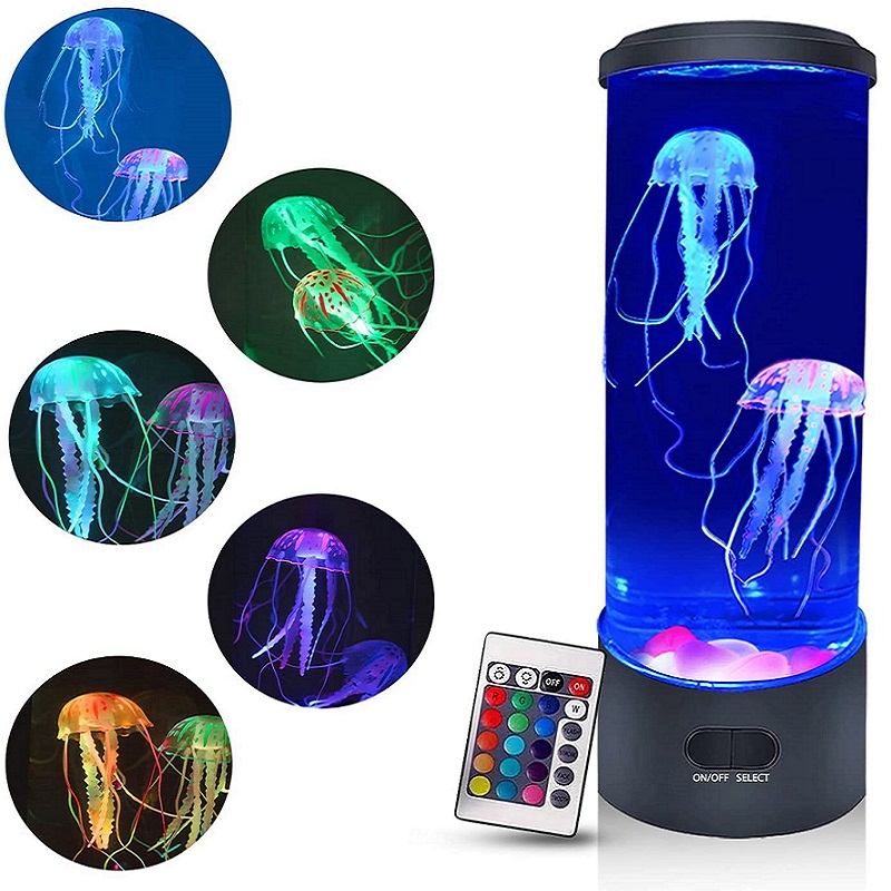 LED Fish Lamp Ambient Night Li - огляд і ціна Floating Nightstand With Led Light