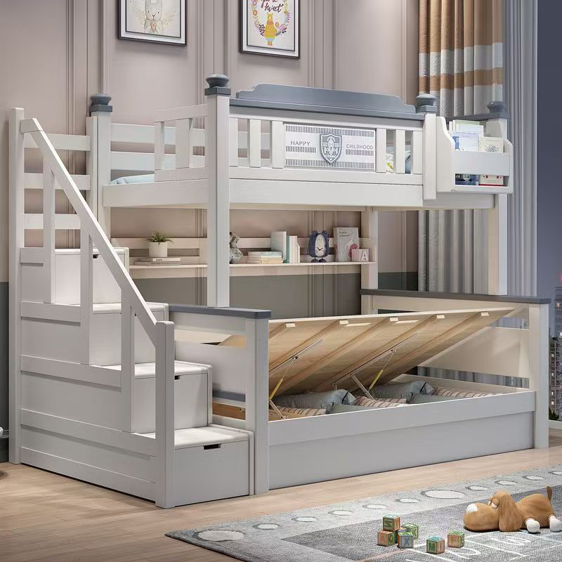 ！@2025 Cheap Wooden Kids Bedro - огляд і ціна Bunk Bed With Stairs And Slide