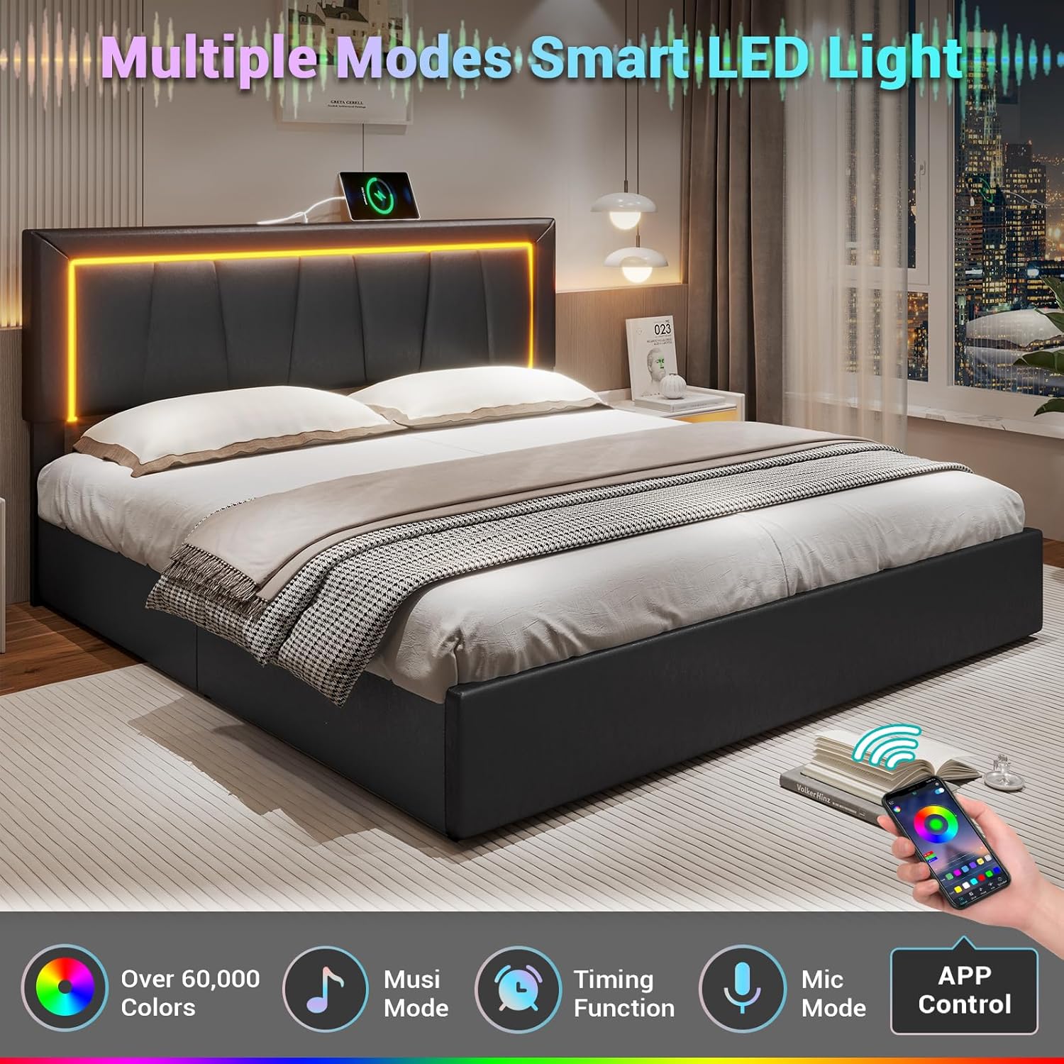 California King Bed Frame with - огляд і ціна King Size Bed Frame With Storage Drawers