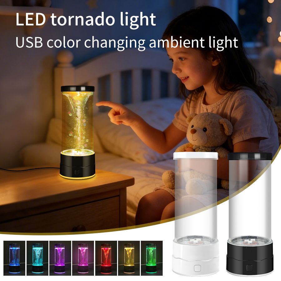 Creative LED Tornado Night Lig - огляд і ціна Floating Nightstand With Led Light
