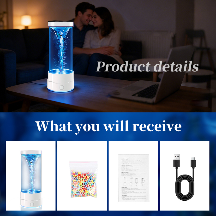 Creative LED Tornado Night Lig - огляд і ціна Floating Nightstand With Led Light