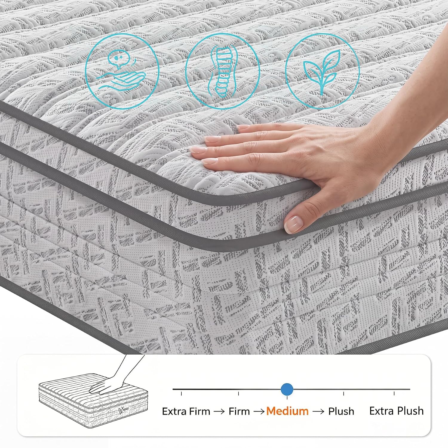 Queen Size Mattress 12 Inch, M - огляд і ціна Memory Foam Mattress In A Box Queen
