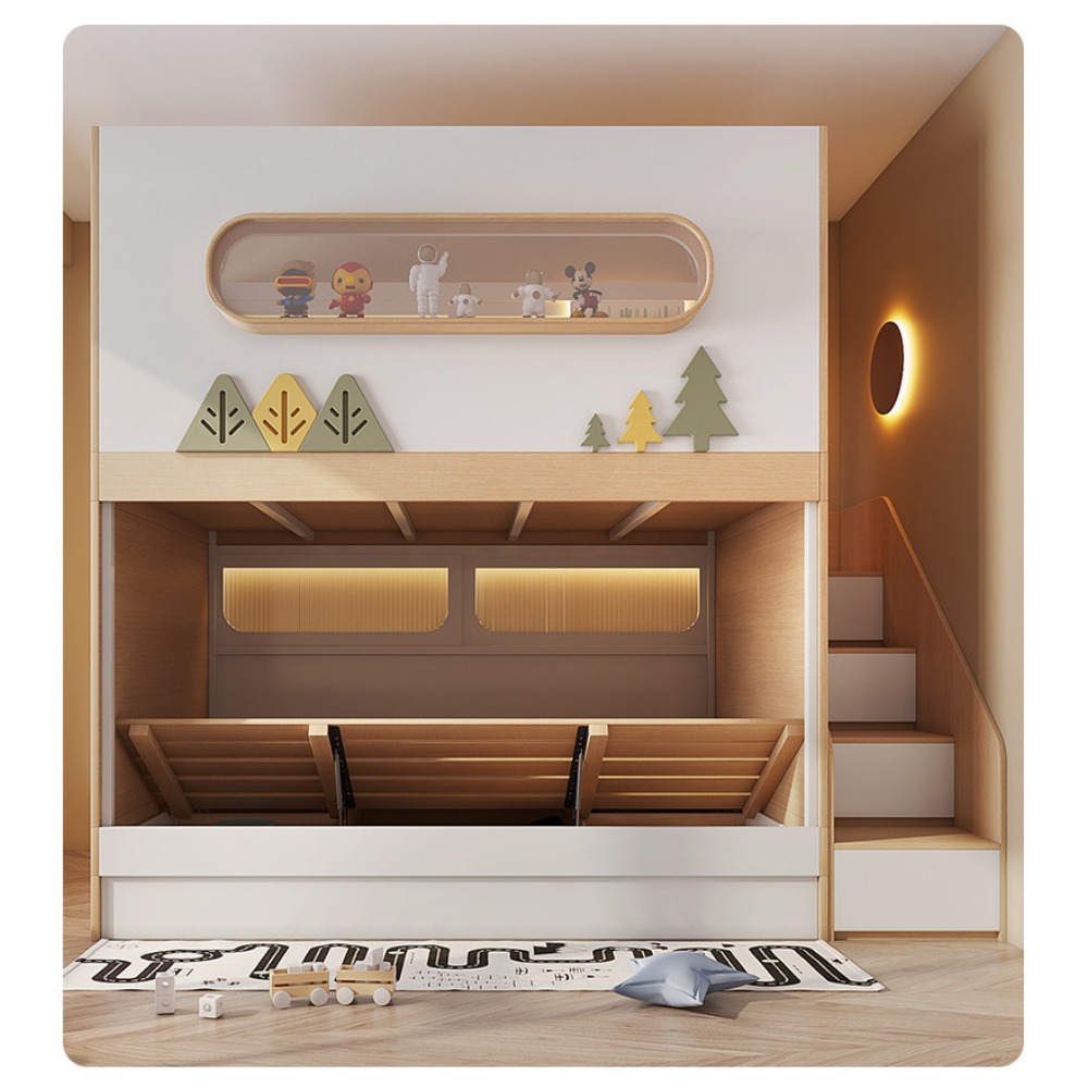 Space Capsule Treehouse Bunk B - огляд і ціна Bunk Bed With Stairs And Slide