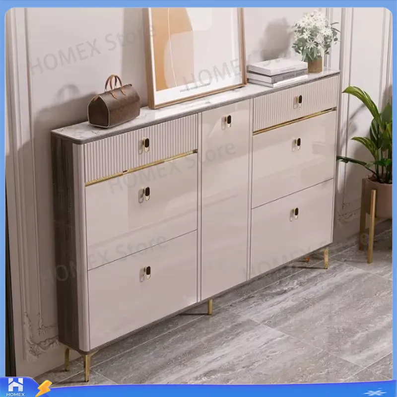 Waterproof Shoe Cabinet with S - огляд і ціна Shoe Rack Cabinet Narrow Entryway