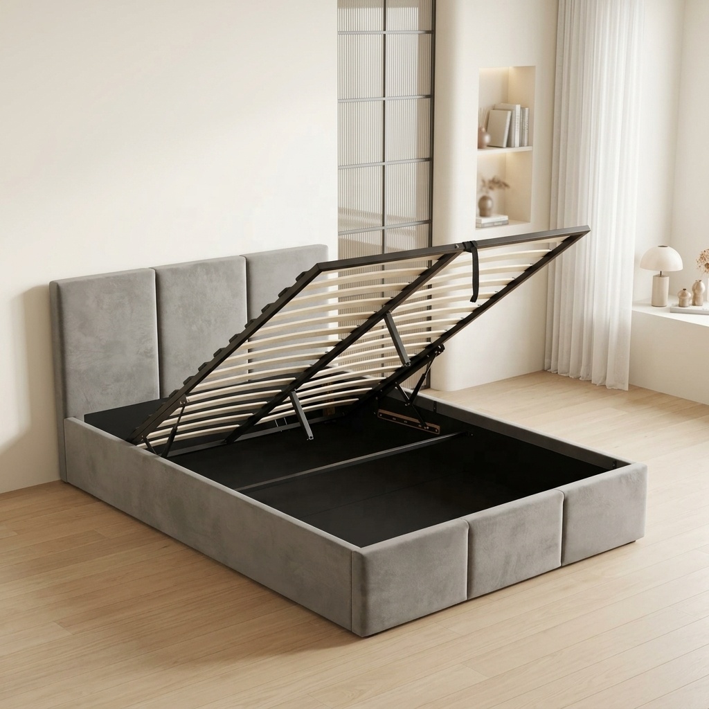 ^Free Sample Modern Soft Bed P - огляд і ціна Gas Lift Storage Bed Hydraulic