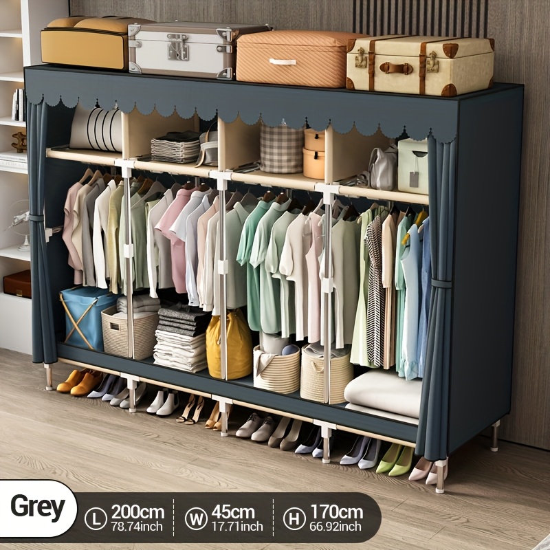 Metal Frame Portable Closet Or - огляд і ціна Wardrobe Closet Portable Fabric Cover