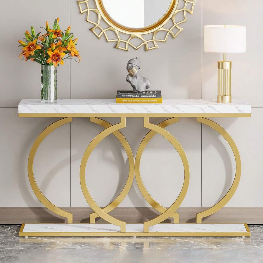 Inch Modern Gold Console Table - огляд і ціна Sofas
