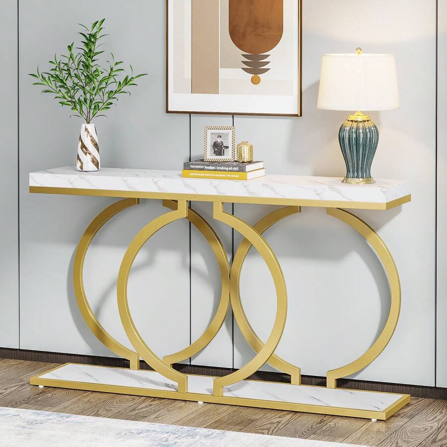 Inch Modern Gold Console Table - огляд і ціна Sofas