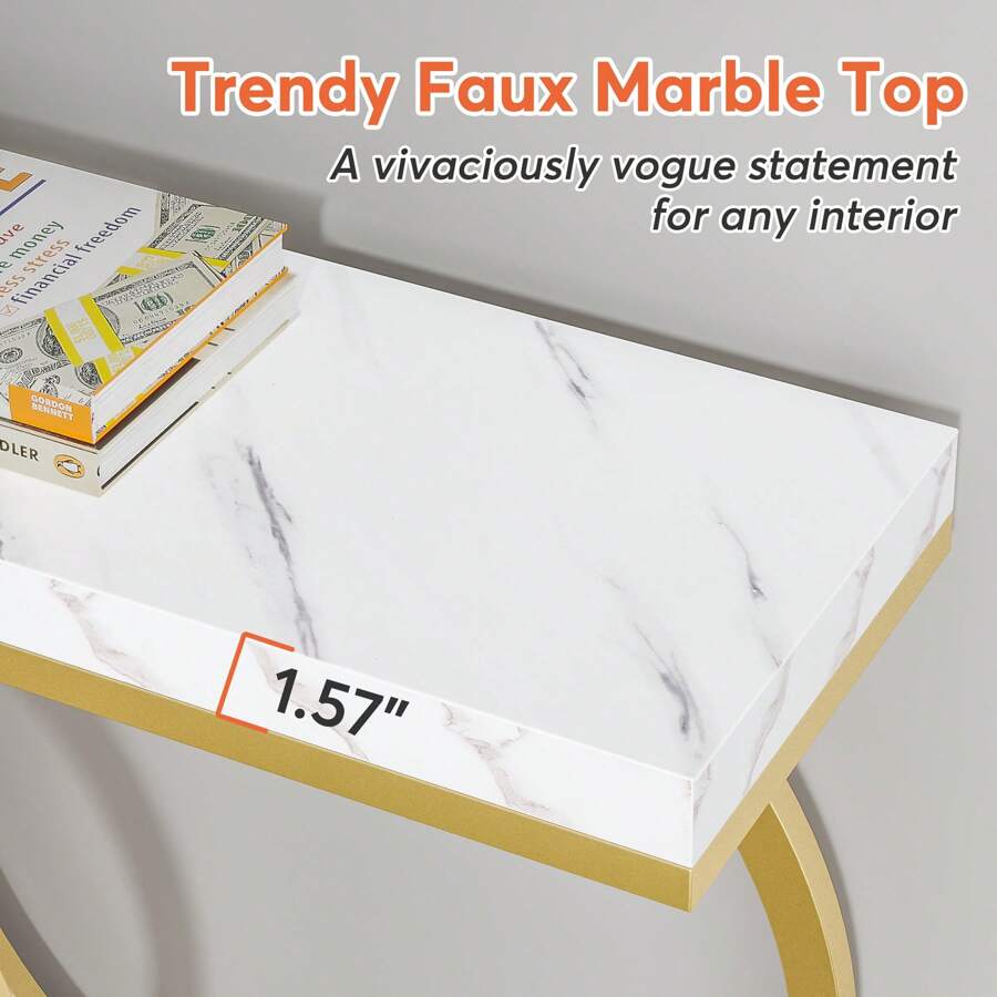 Inch Modern Gold Console Table - огляд і ціна Sofas