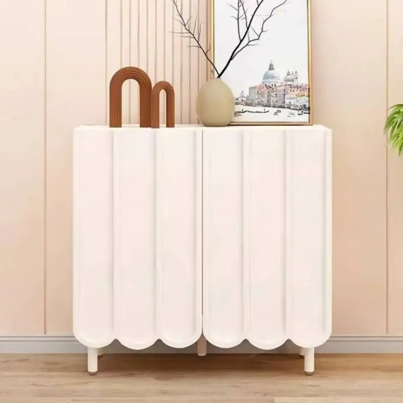 White Minimalist Shoe Cabinet  - огляд і ціна Shoe Rack Cabinet Narrow Entryway