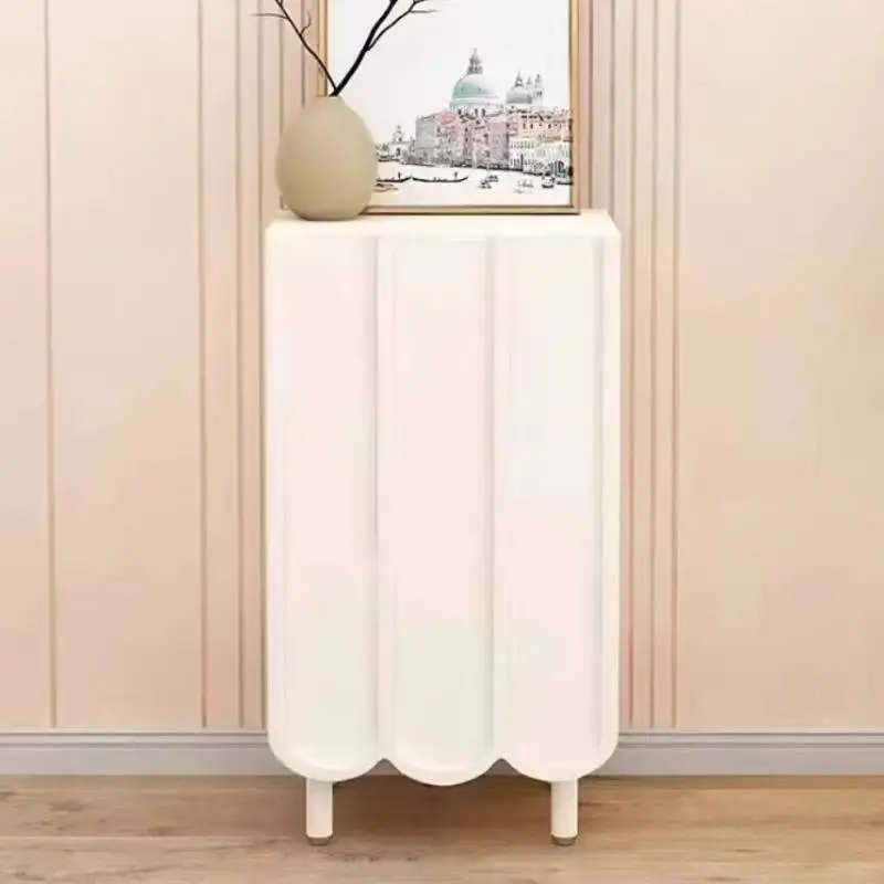 White Minimalist Shoe Cabinet  - огляд і ціна Shoe Rack Cabinet Narrow Entryway