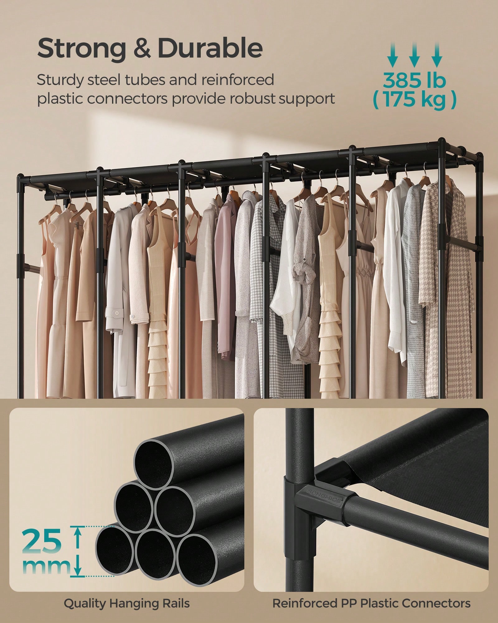 Heavy Duty Portable Wardrobe C - огляд і ціна Wardrobe Closet Portable Fabric Cover