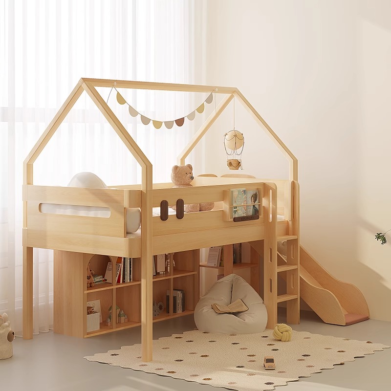 Bunk bed slide single sale chi - огляд і ціна Bunk Bed With Stairs And Slide