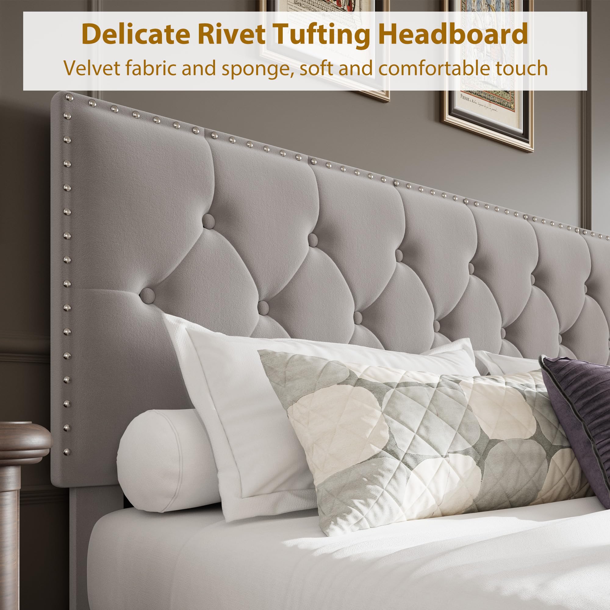 King Size Bed Frame with 2 Sto - огляд і ціна King Size Bed Frame With Storage Drawers