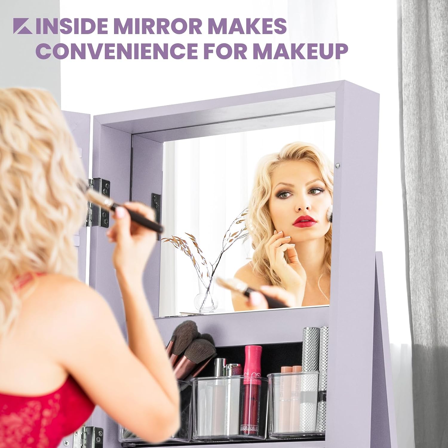 360 Swivel Jewelry Armoire Ful - огляд і ціна Full Length Mirror Jewelry Armoire