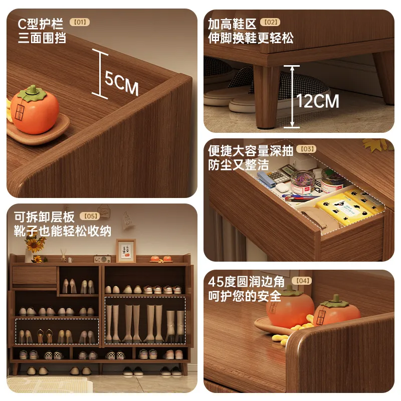 for Solid Wood Shoe Cabinet Na - огляд і ціна Shoe Rack Cabinet Narrow Entryway