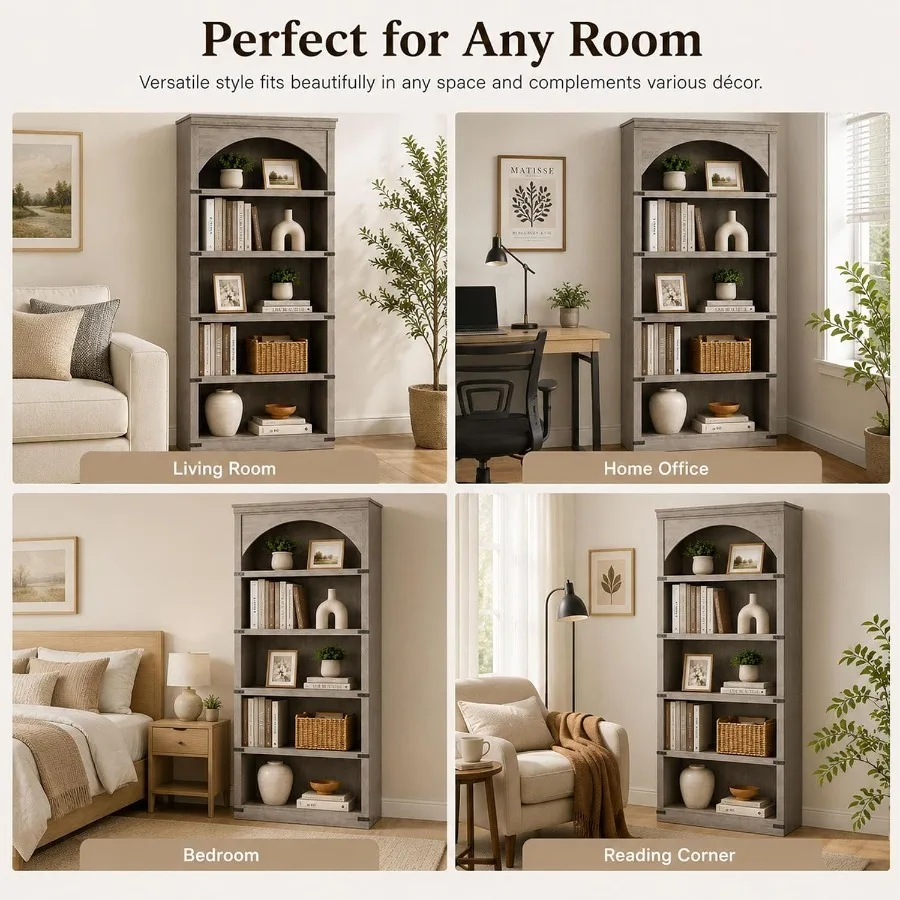 68.7 Tall Farmhouse Arched Boo - огляд і ціна Storage