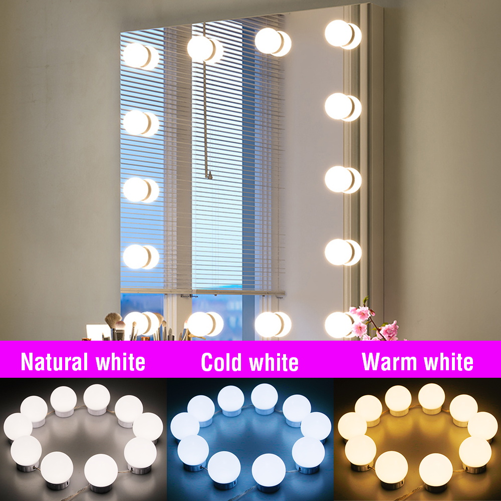 USB LED Vanity Mirror Lights D - огляд і ціна Dressing Table Vanity With Lighted Mirror